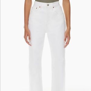 Aritzia Denim Forum The Joni High Rise Loose 29L - White